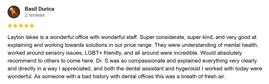 Dentist Chandler AZ Patient Testimonial Basil D