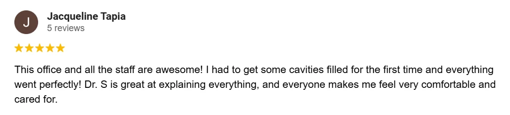 Dentist Chandler AZ Patient Testimonial Jacqueline T